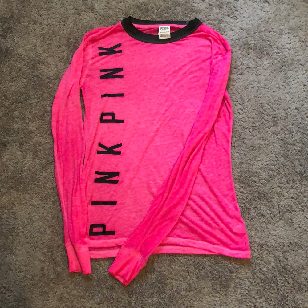 Pink long sleeve tee